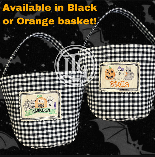Personalized Halloween Basket