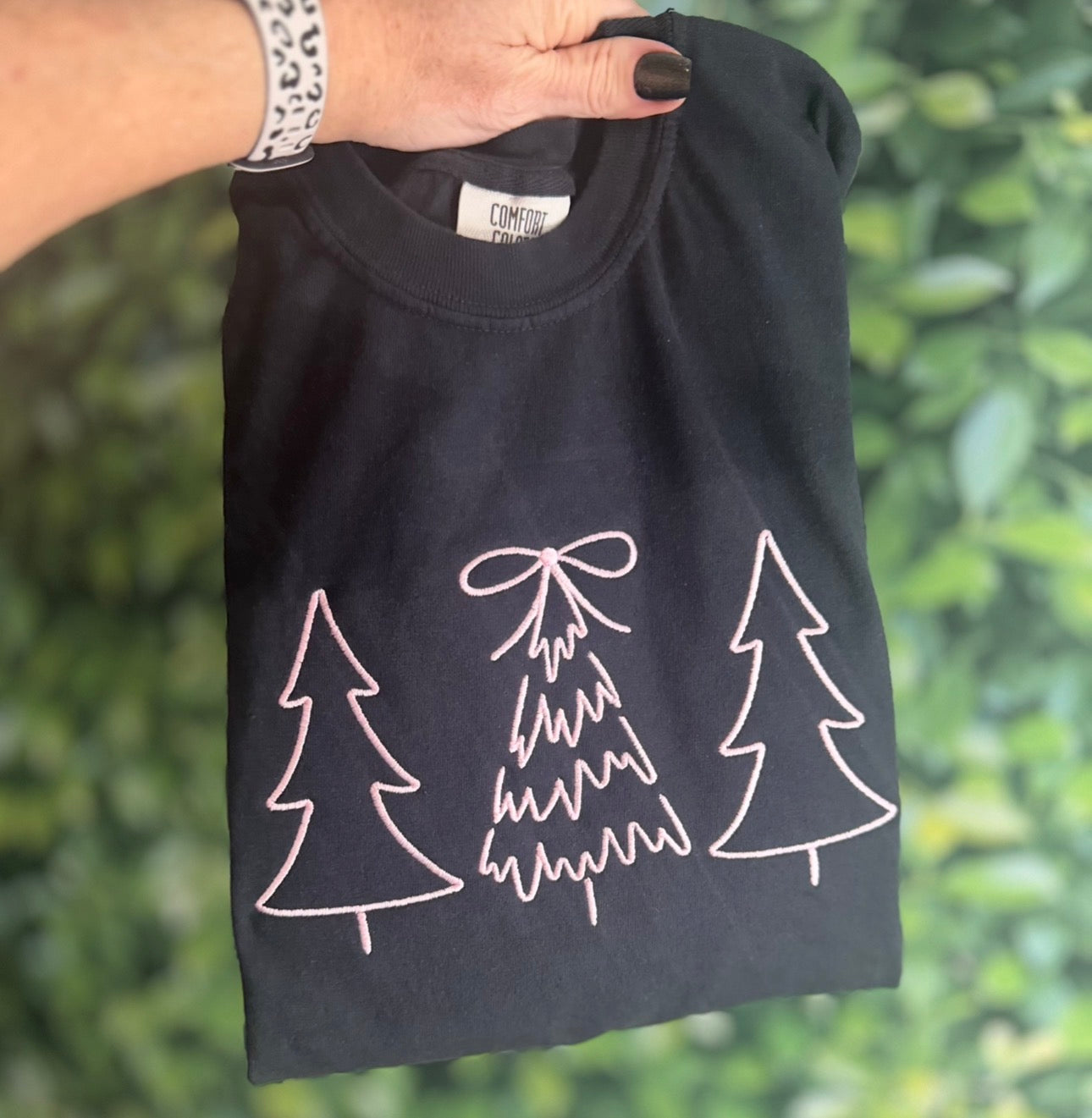 Pink Christmas Tree Trio