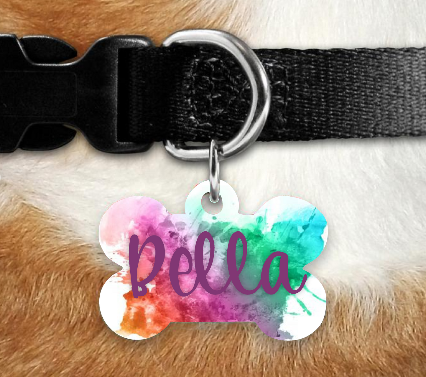 Splash - Bone Pet ID Tag