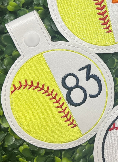 Softball Bag Tag