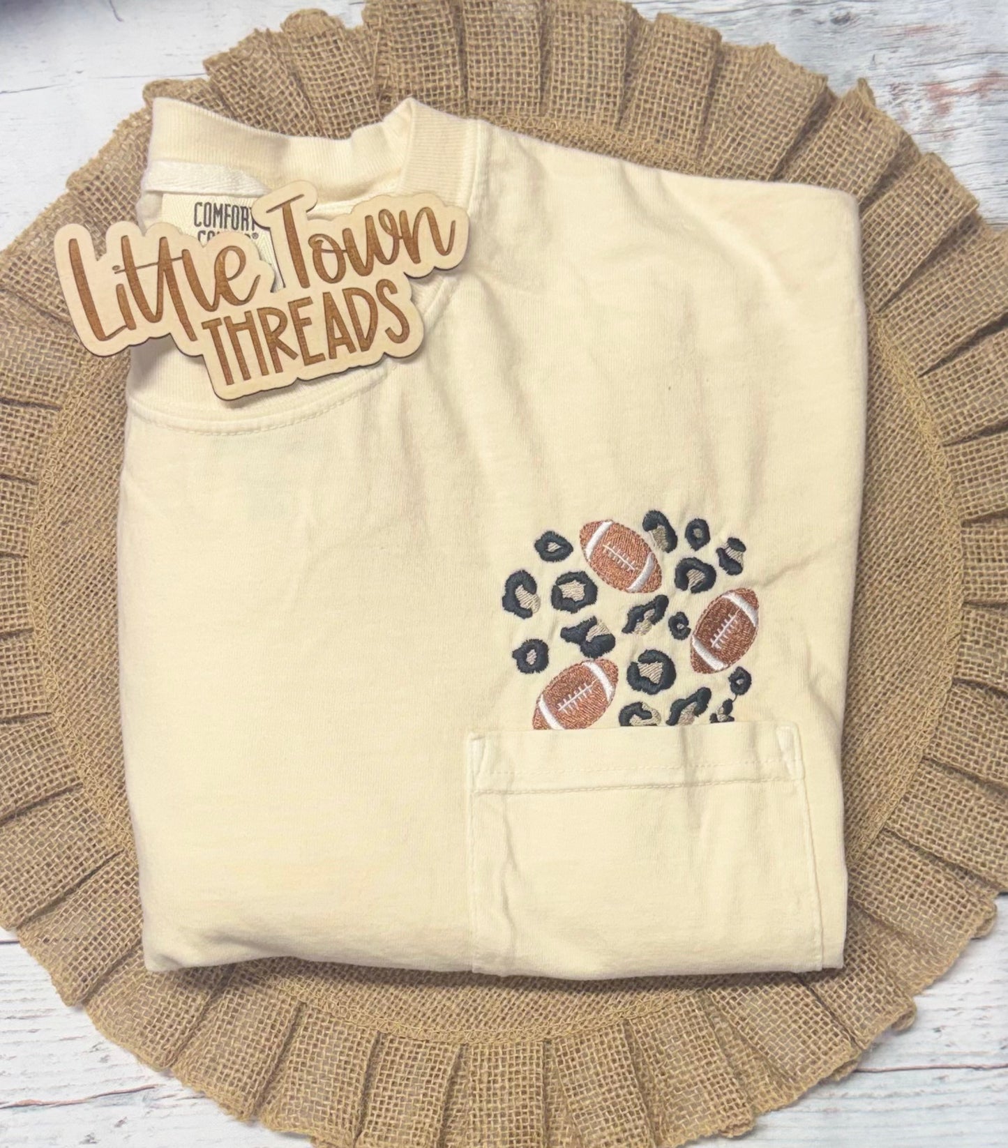 Leopard Football Pocket T-Shirt