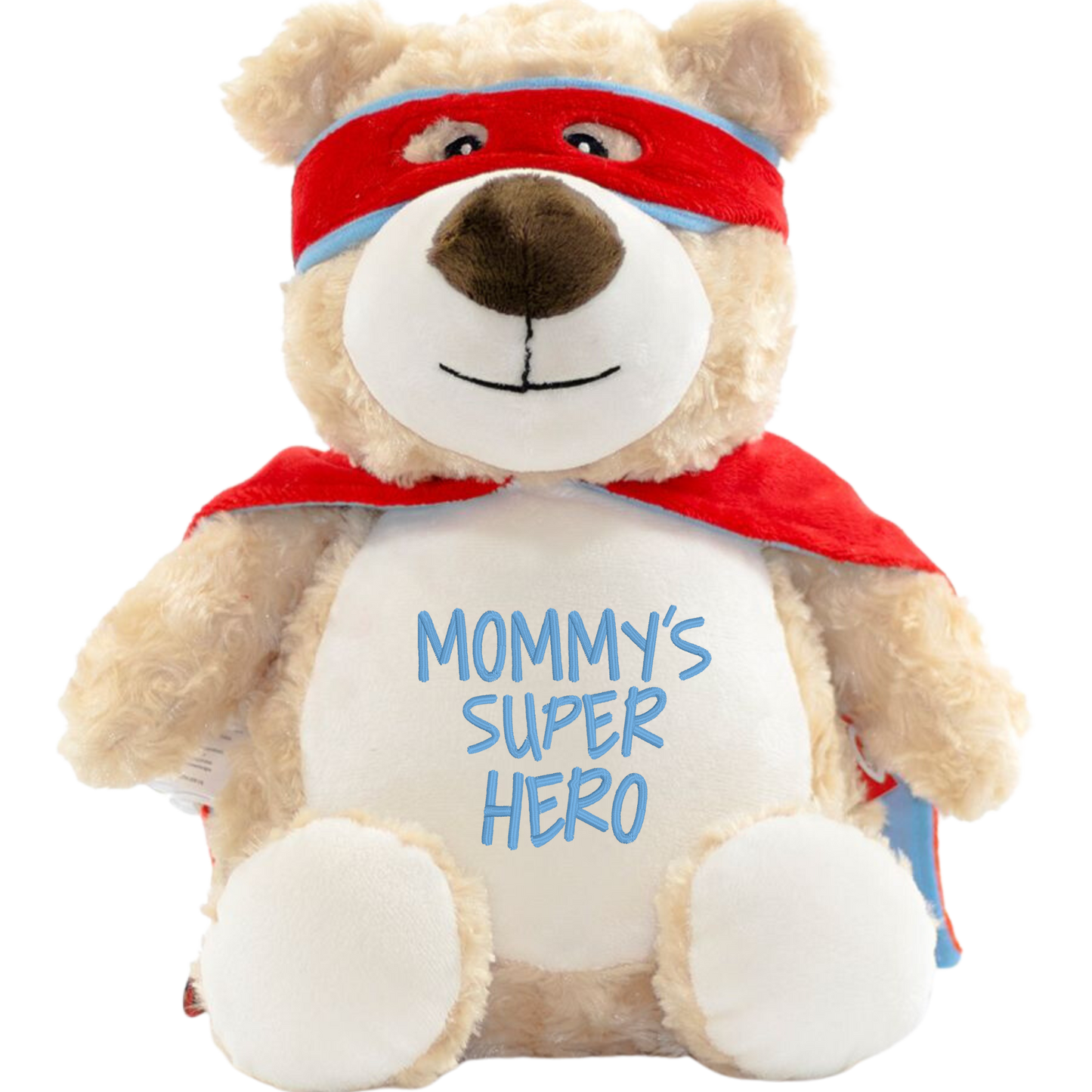 Personalized Stuffed Animal- Mommy's Super Hero  Bear