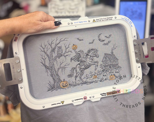 Headless Horseman Embroidered Shirt or Crewneck