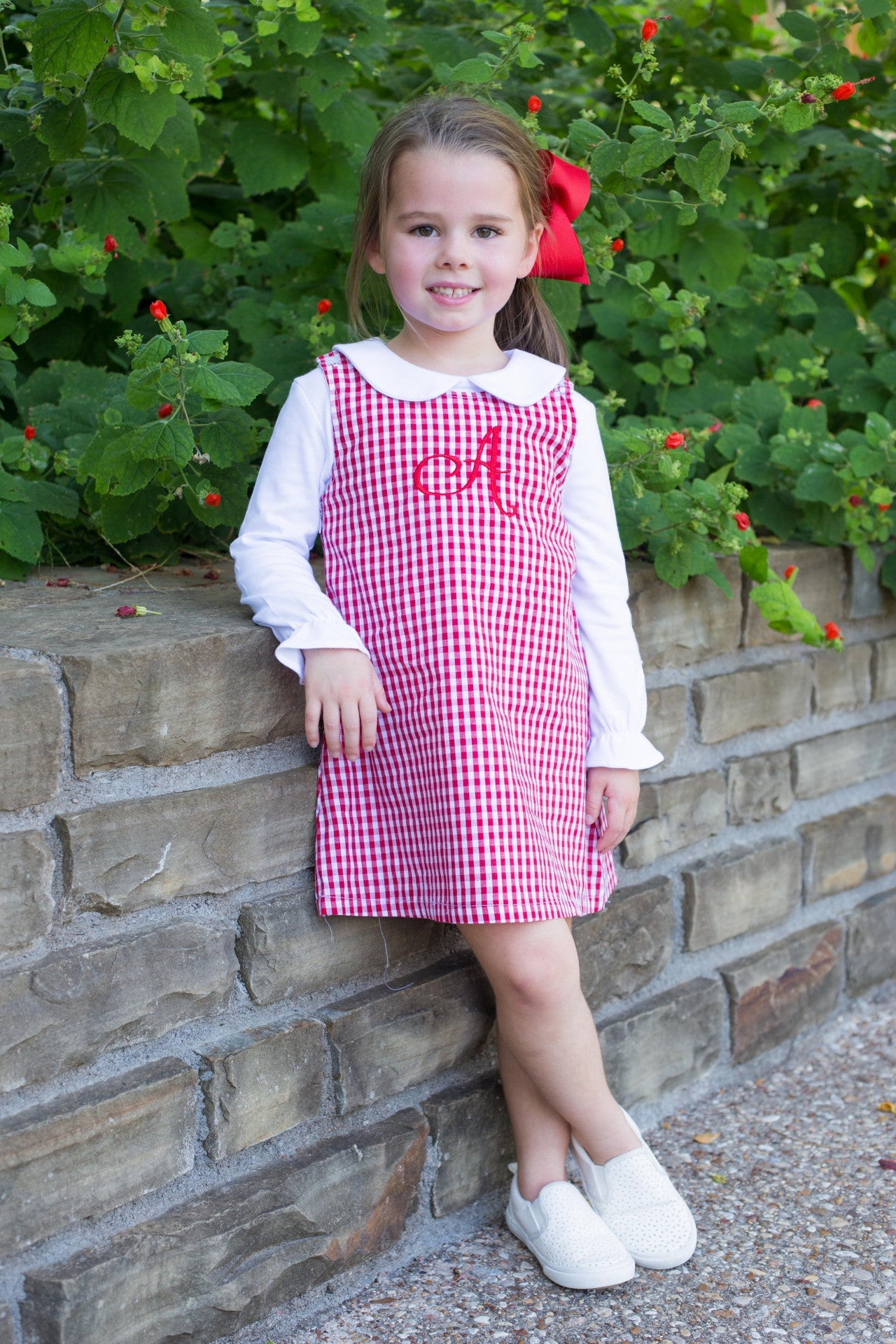 Gingham/Seersucker Jumper Dress Pre-Order; ETA End of September