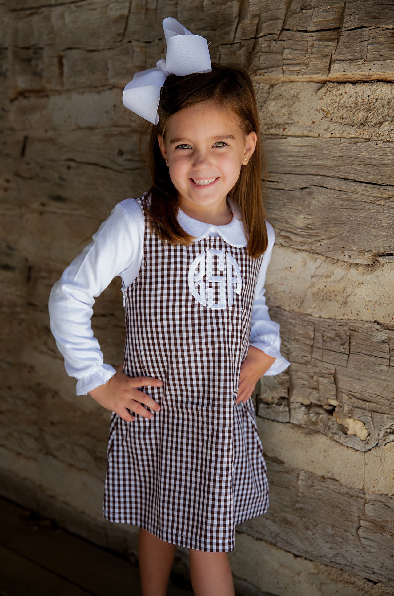 Gingham/Seersucker Jumper Dress Pre-Order; ETA End of September