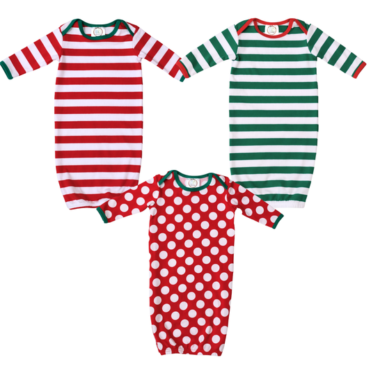 Newborn Christmas Pajamas Gown